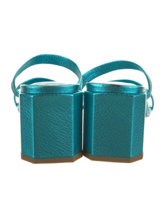 By Far Leather Slides