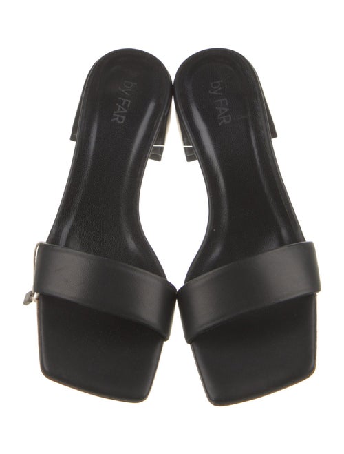 By Far Leather Slides