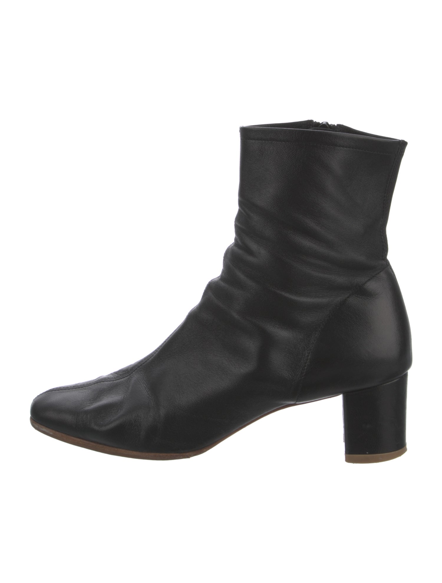 By Far Leather Combat Boots