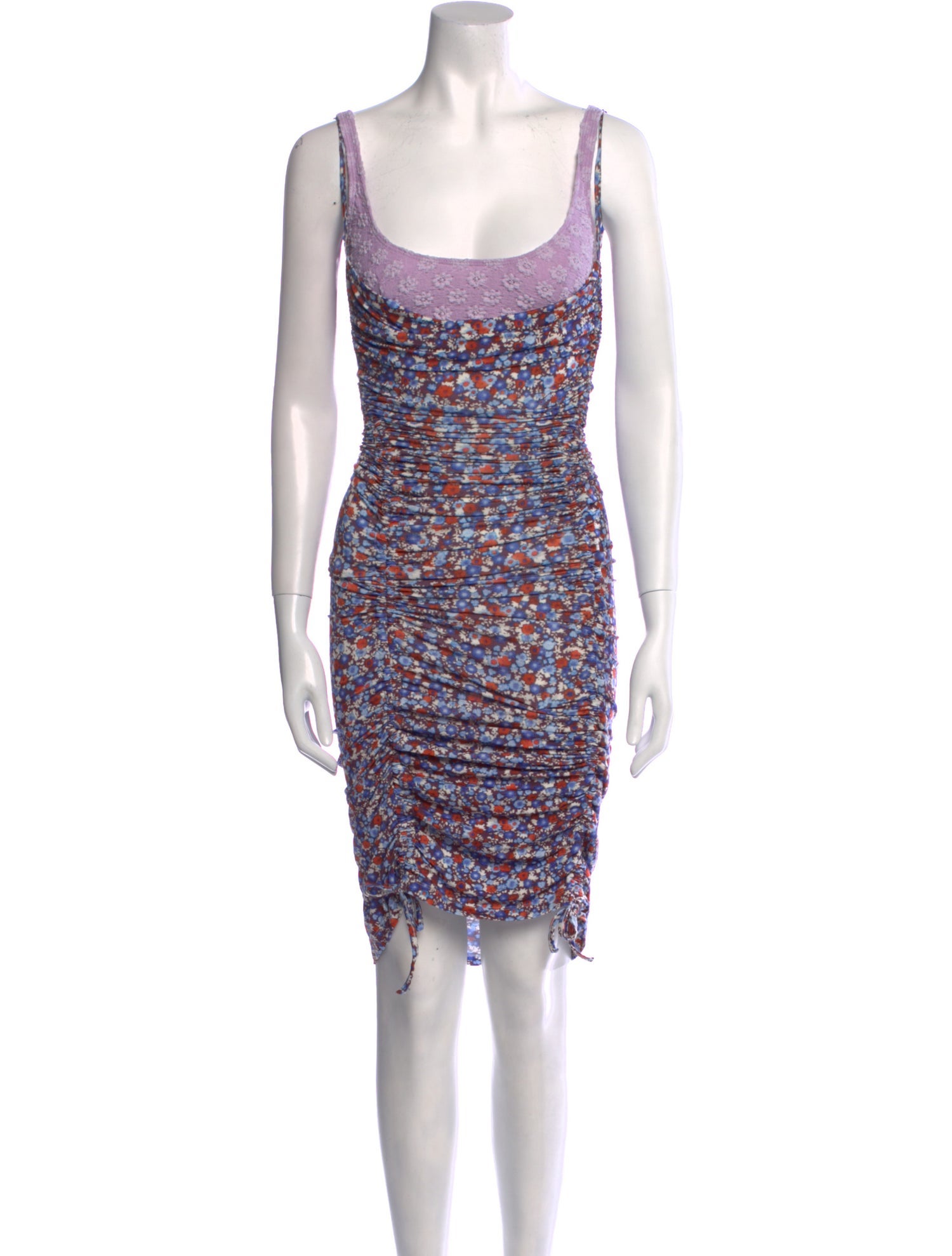 By Far Floral Print Mini Dress w/ Tags