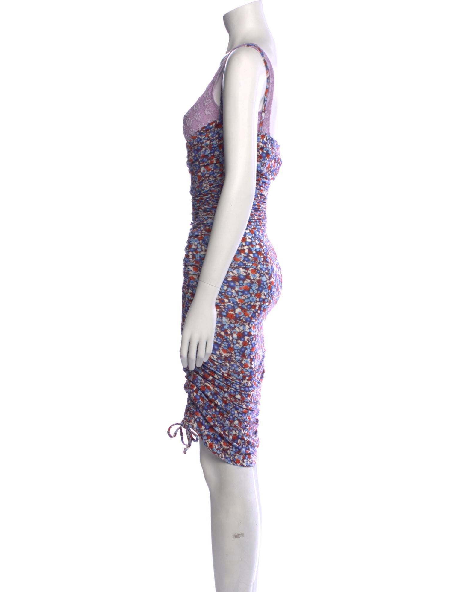 By Far Floral Print Mini Dress w/ Tags