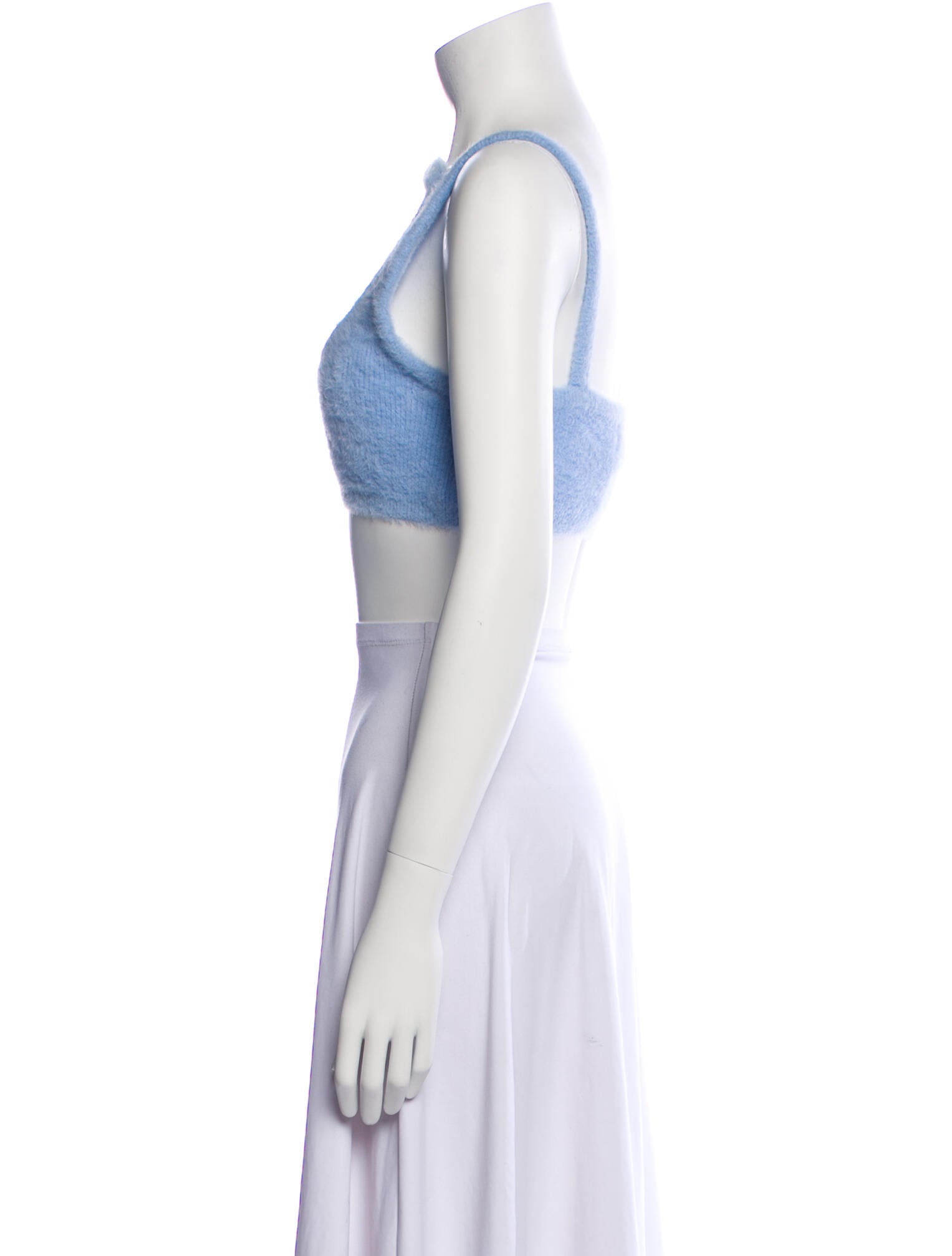 By Far Square Neckline Sleeveless Crop Top w/ Tags