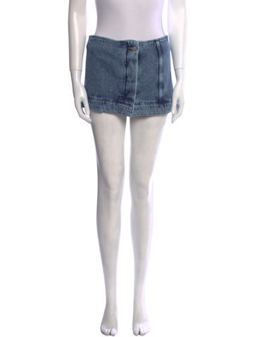 By Far Skirts Distressed Accents Mini Skirt M