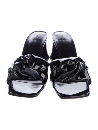 By Far Patent Leather Slides
