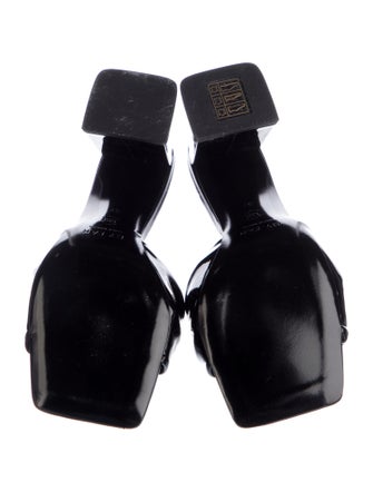 By Far Patent Leather Slides