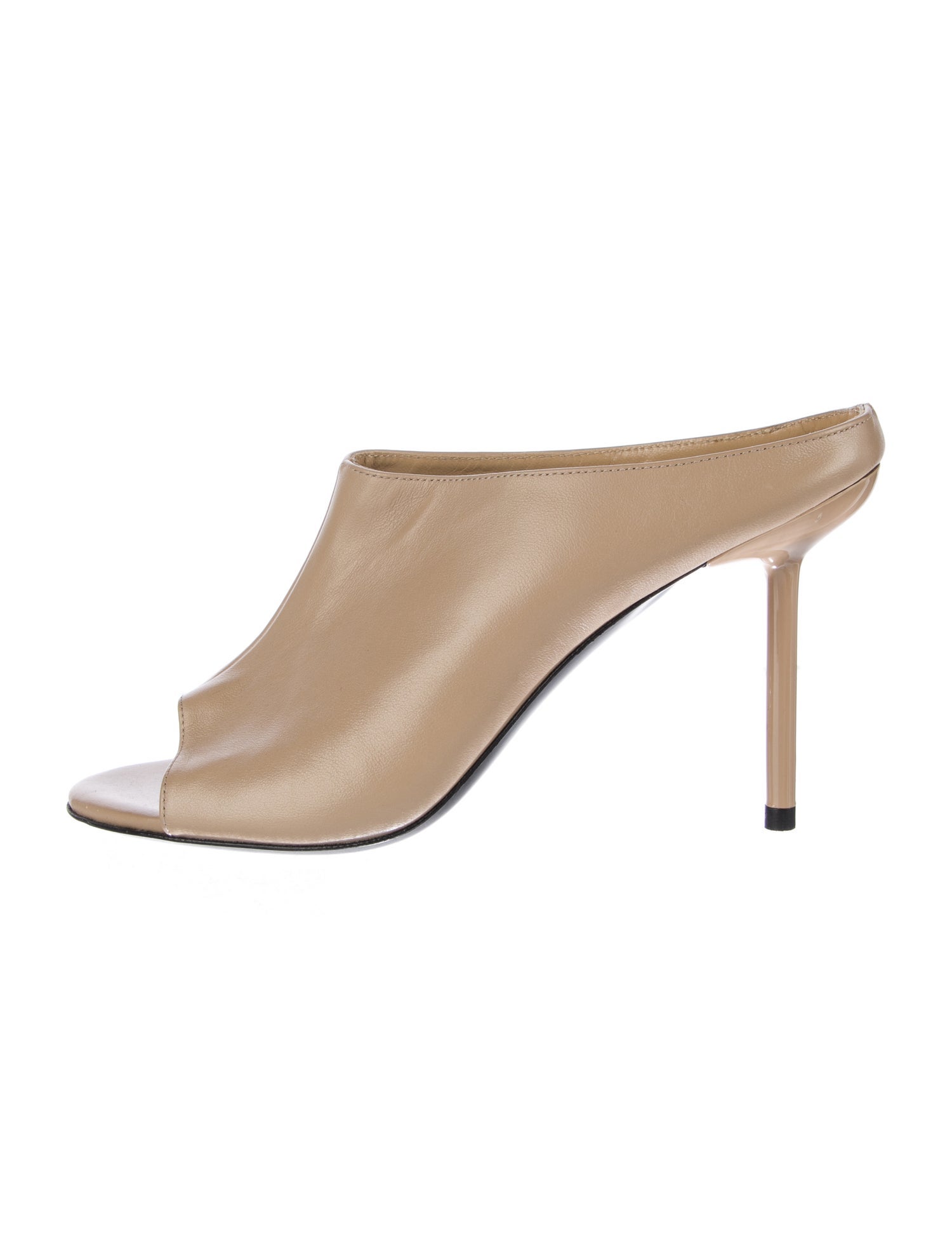 By Far Leather Slides