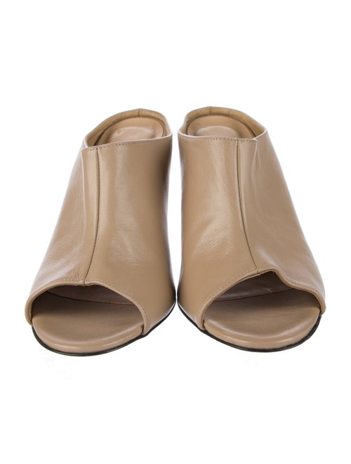 By Far Leather Slides