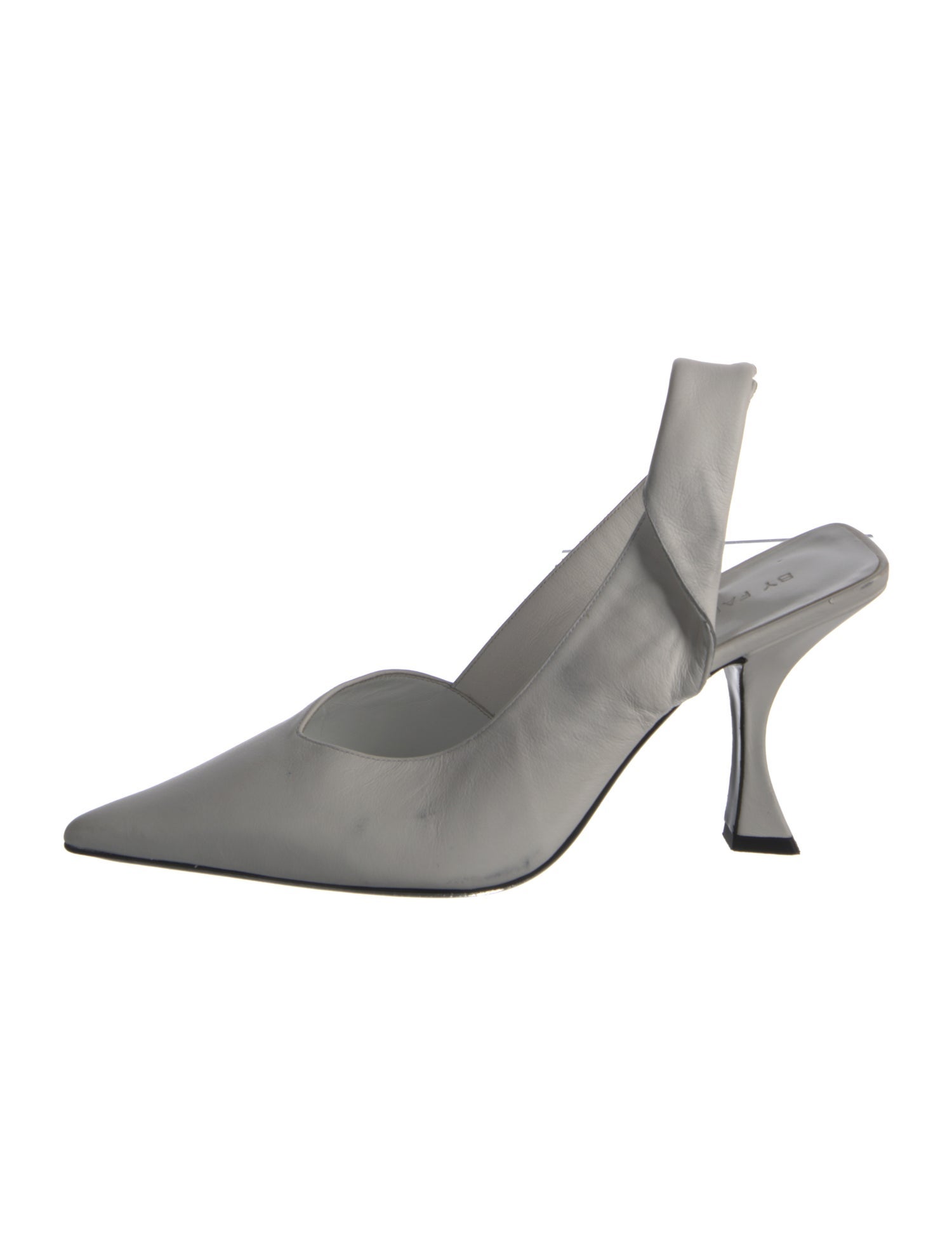 By Far Leather Slingback Pumps