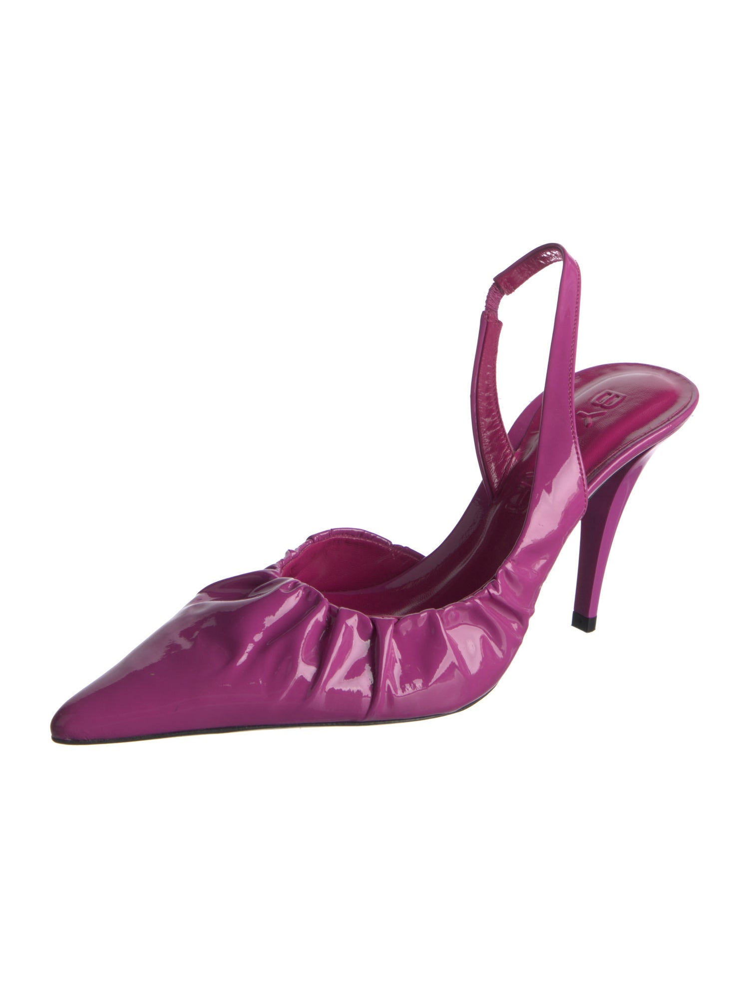 By Far Patent Leather Slingback Pumps