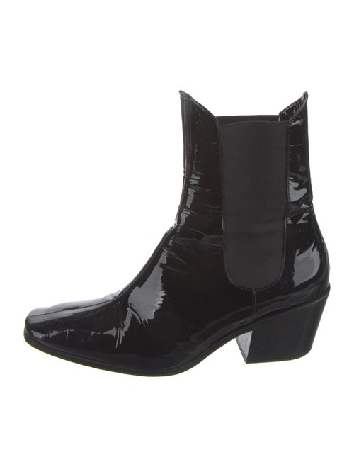 By Far Patent Leather Chelsea Boots