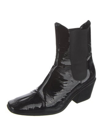 By Far Patent Leather Chelsea Boots