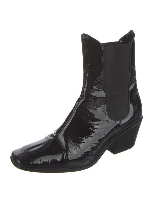 By Far Patent Leather Chelsea Boots