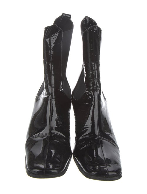 By Far Patent Leather Chelsea Boots