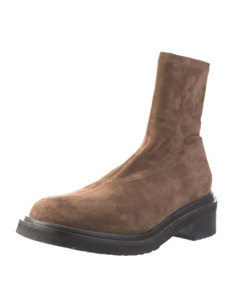 By Far Suede Combat Boots