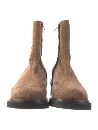 By Far Suede Combat Boots