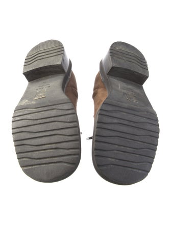 By Far Suede Combat Boots