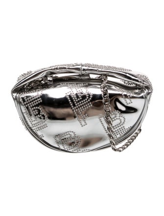 By Far Vegetarian Patent Leather Top Handle Bag