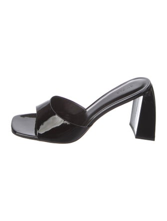 By Far Patent Leather Slides