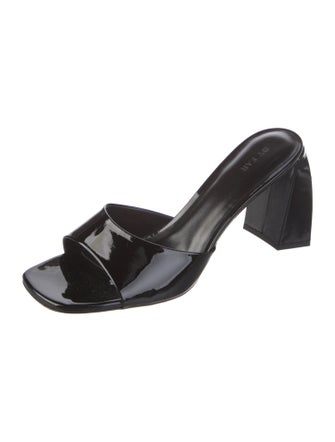 By Far Patent Leather Slides