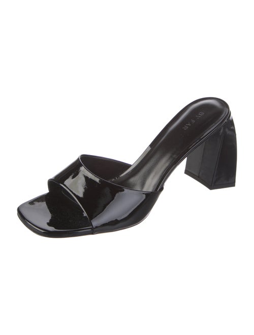 By Far Patent Leather Slides