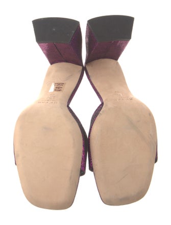 By Far Suede Printed Slides