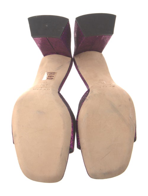 By Far Suede Printed Slides