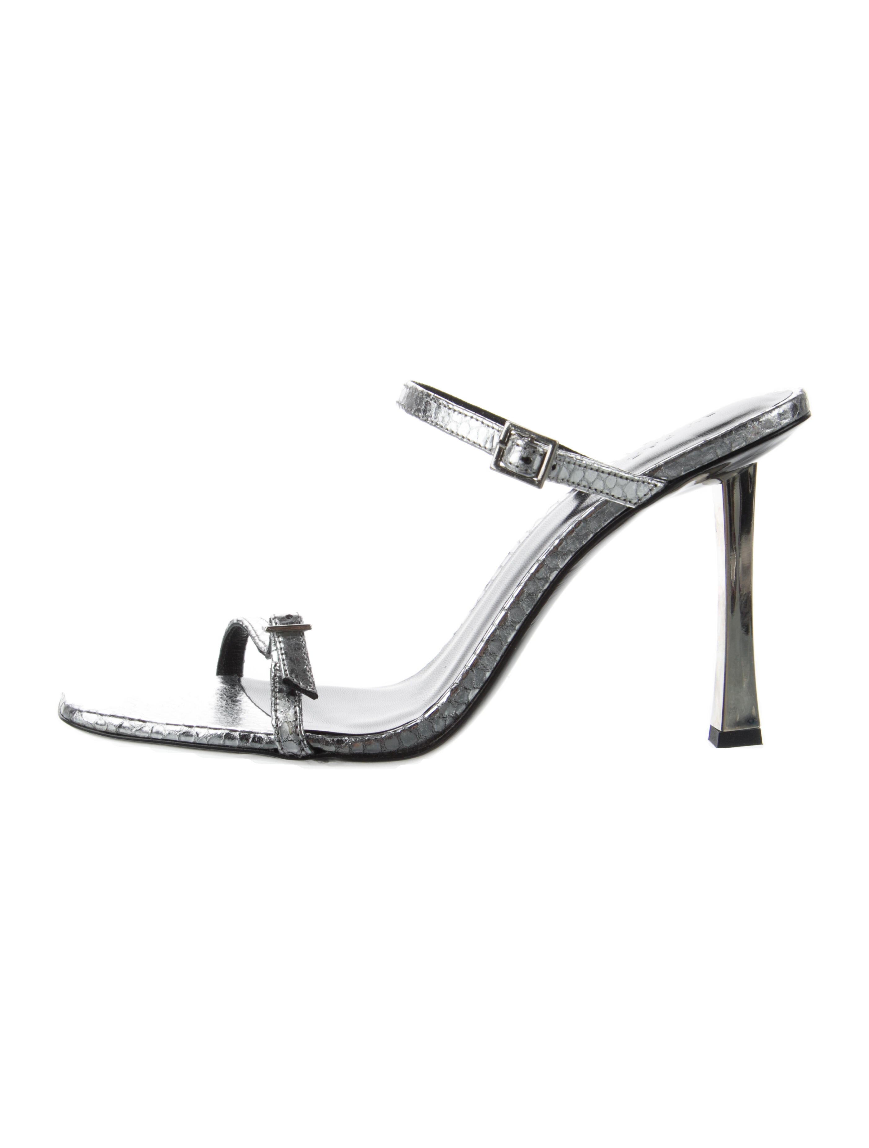 By Far Patent Leather Slides