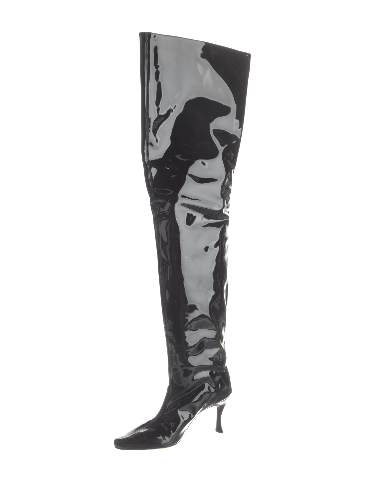 By Far Patent Leather Boots