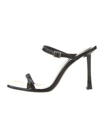 By Far Patent Leather Slides