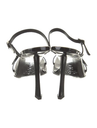 By Far Patent Leather Slides