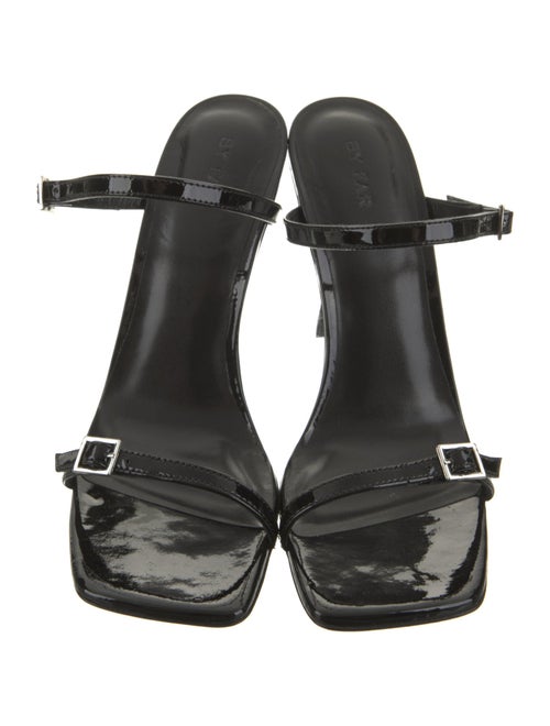 By Far Leather Slides