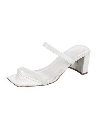 By Far Leather Slides