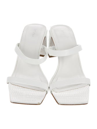 By Far Leather Slides