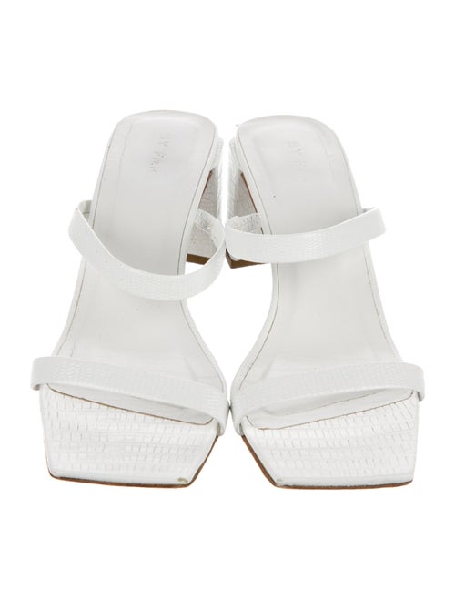 By Far Leather Slides