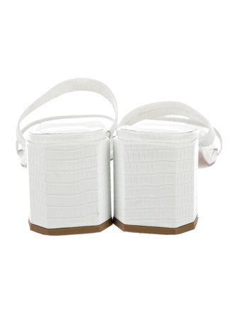 By Far Leather Slides