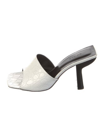 By Far Leather Slides