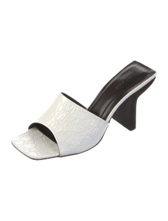 By Far Leather Slides