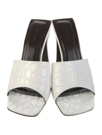 By Far Leather Slides