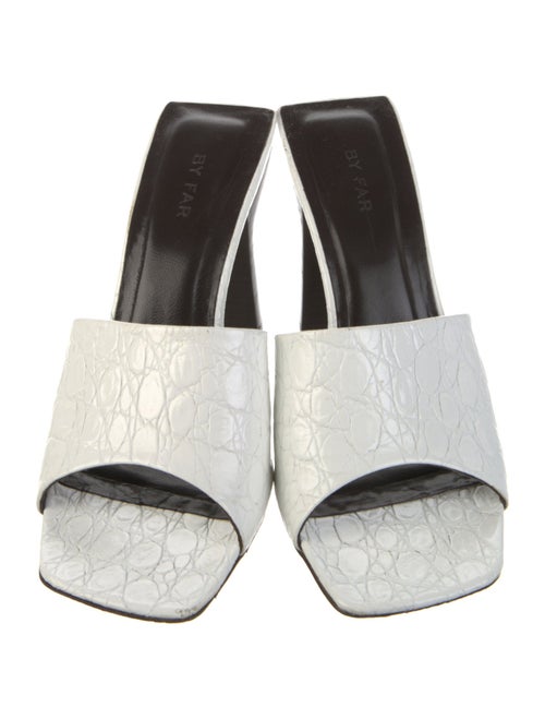 By Far Leather Slides