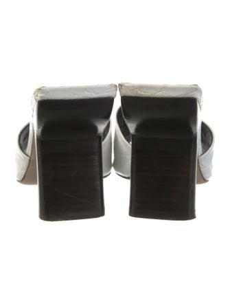 By Far Leather Slides