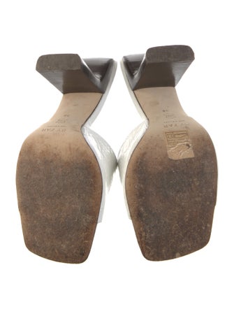 By Far Leather Slides