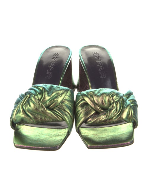 By Far Leather Slides