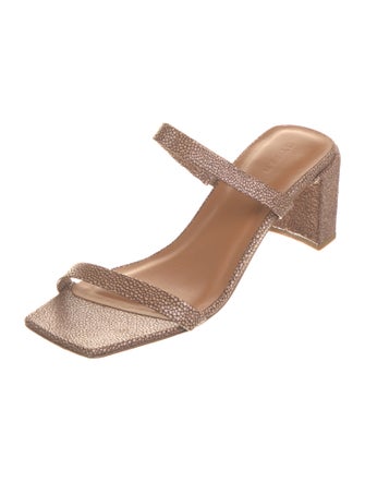 By Far Leather Slides