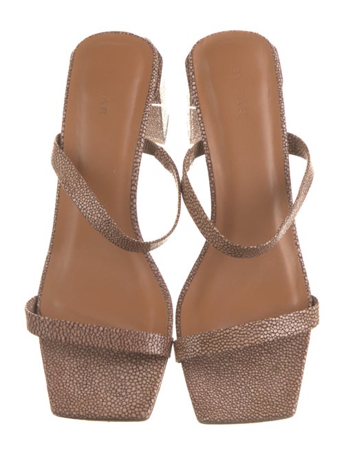 By Far Leather Slides