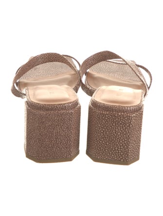 By Far Leather Slides