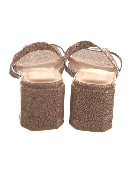 By Far Leather Slides