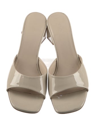 By Far Patent Leather Slides