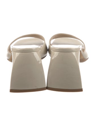 By Far Patent Leather Slides