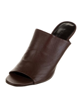 By Far Leather Slides