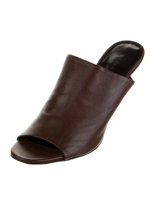 By Far Leather Slides